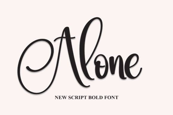Alone: A Script Font with Modern Elegance