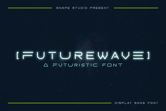 Futurewave: A Modern Typeface for Cosmic and Digital Visions