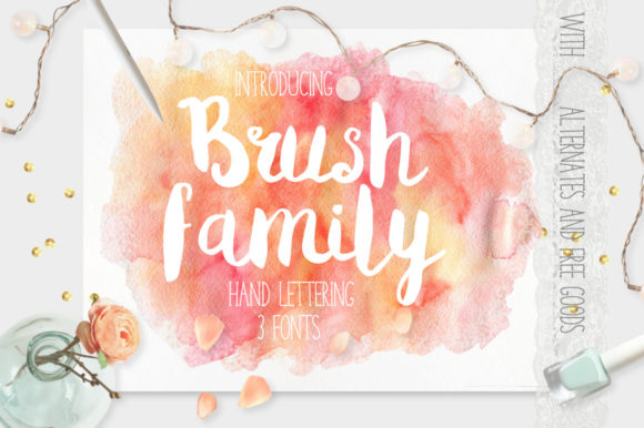 The Brush Family: A Trio of Fonts for Authentic Design