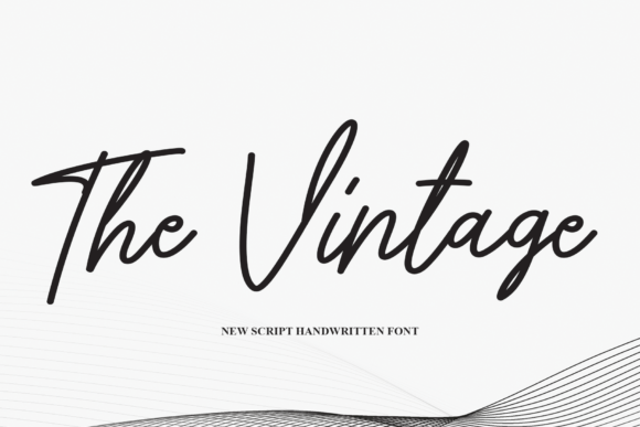 The Vintage Font: A Handwritten Typeface for Timeless Designs